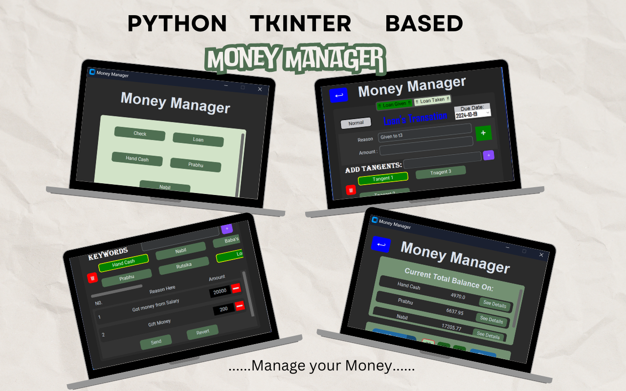 Money Manager, created by Rujal Baniya